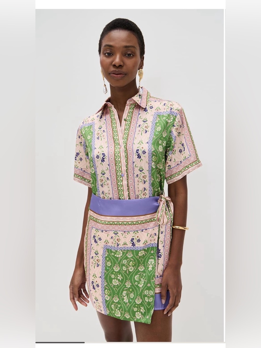 Misa Kezia Dress in Matcha Love